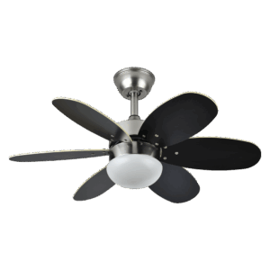 Ventilador de techo DC Alves Níquel, aspas reversibles, 20w, 85cm