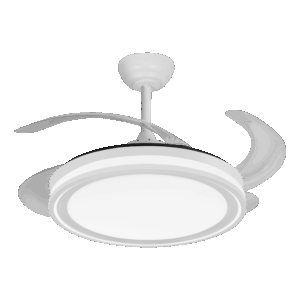 Ventilador aspas retráctiles Bandido Blanco, 59w, 107cms