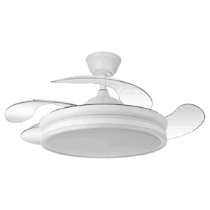 Ventilador aspas retráctiles Bayomo Blanco, 59w, 107cms