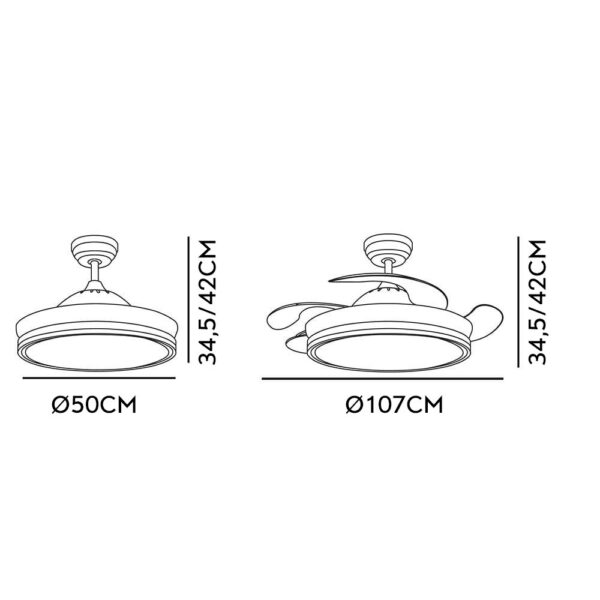 airevivo-ventilador-bayomo-imagen-medidas Ventilador aspas retráctiles Bayomo Níquel, 59w, 107cms