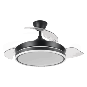 Ventilador aspas retráctiles Bayomo Negro, 72w, 108cms