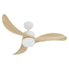 Ventilador de techo Dc Bembezar, Blanco/ Haya 24w, 107cm