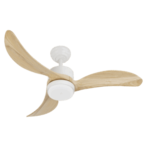 Ventilador de techo Dc Bembezar, Blanco/ Haya 24w, 107cm