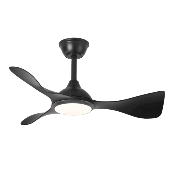 Ventilador de techo DC Caimán Negro, 36w, 89cm