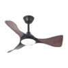 Ventilador de techo DC Caimán Negro/Roble, 36w, 89cm
