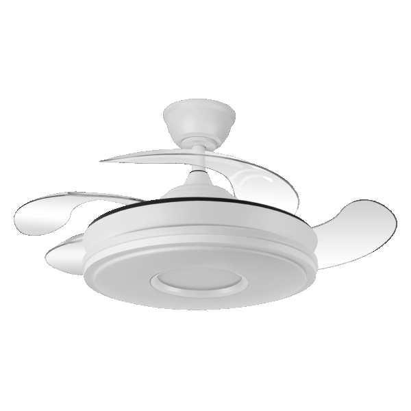 Ventilador aspas retráctiles Dani Blanco 59w, 107cm