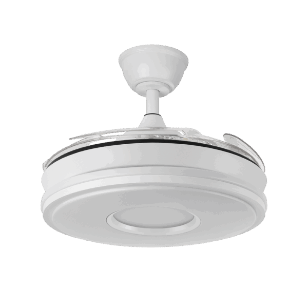 Ventilador aspas retráctiles Dani Blanco 59w, 107cm
