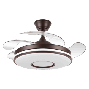 Ventilador aspas retráctiles Dani Marrón, 59w, 107cms