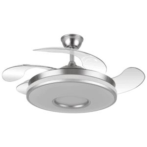 Ventilador aspas retráctiles Dani Níquel, 48w, 91cms