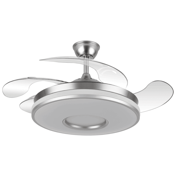 Ventilador aspas retráctiles Dani Níquel, 59w, 107cms