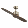 Ventilador de techo DC Leste Cuero-Dorado/Roble, 22w, 132cm