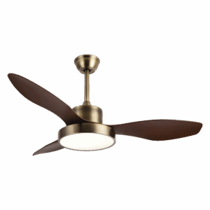 airevivo-ventilador-hayate-cuero-roble-120cm Ventilador de techo DC Hayate, Cuero-Dorado/Roble, 48w, 120cm