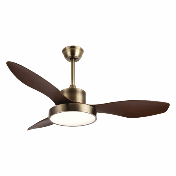 airevivo-ventilador-hayate-cuero-roble-120cm Ventilador de techo DC Hayate, Cuero-Dorado/Roble, 48w, 120cm