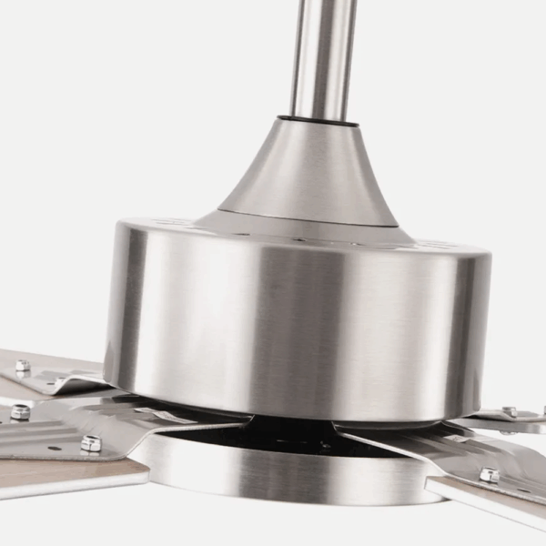 Ventilador de techo DC Hupe Níquel, aspas reversibles, 18w, 107cm