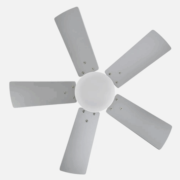 Ventilador de techo DC Marta Níquel, aspas reversibles, 36w, 76cm