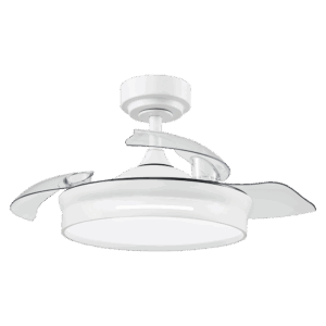 Ventilador aspas retráctiles Micenas Blanco 56w, 106cm