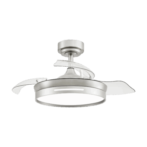 Ventilador aspas retráctiles Micenas Níquel 59w, 106cm