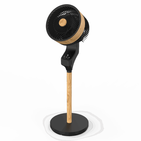 Ventilador de pie Bizancio Negro/Haya, 50w