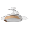 Ventilador aspas retráctiles Provenza Blanco/Haya, 72w, 107cms