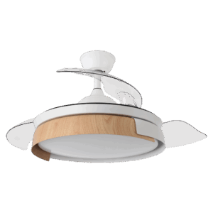 airevivo-ventilador-provenza-blanco Ventilador aspas retráctiles Provenza Blanco/Haya, 72w, 107cms