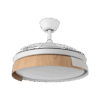 Ventilador aspas retráctiles Provenza Blanco/Haya, 72w, 107cms
