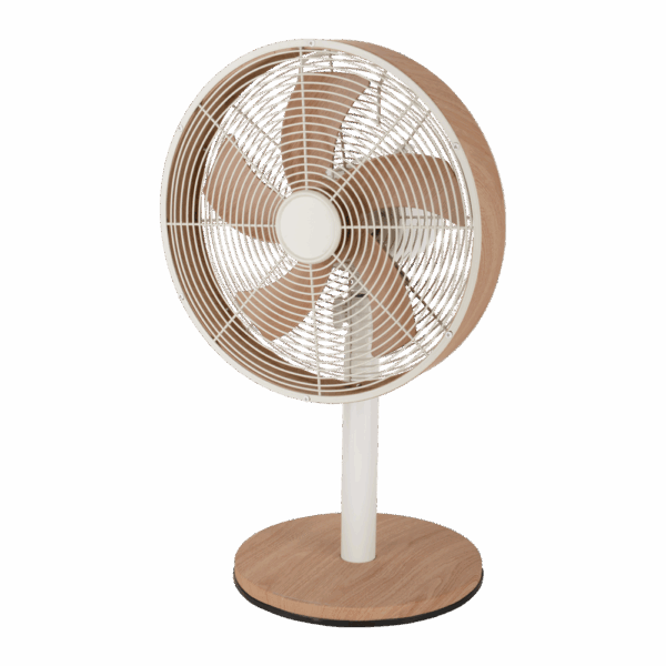 Ventilador de sobremesa Alcañiz Blanco/Haya, 45w