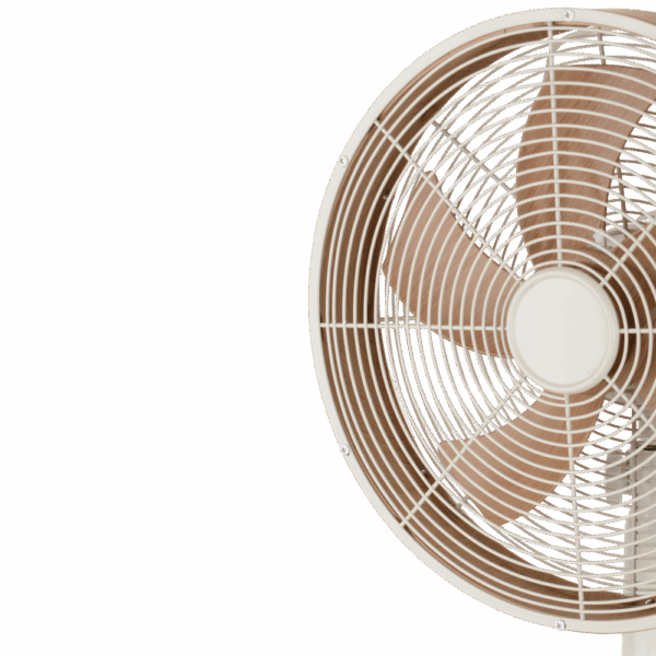 Ventilador de sobremesa Alcañiz Blanco/Haya, 45w