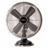 Ventilador de sobremesa vintage Capitolio, Negro/Cobre, 37w