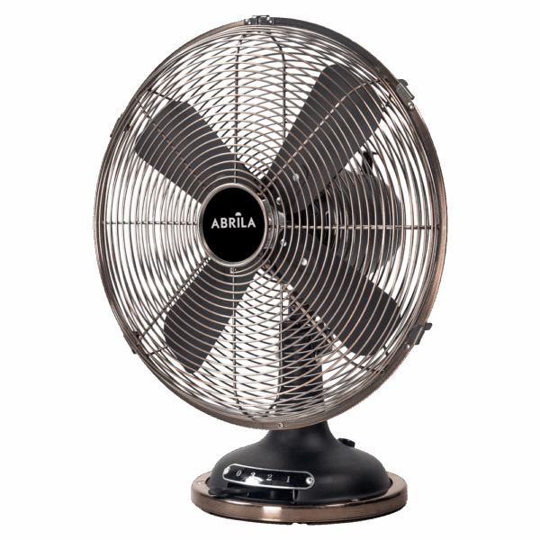 Ventilador de sobremesa vintage Capitolio, Negro/Cobre, 37w