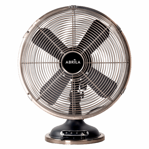 Ventilador de sobremesa vintage Capitolio, Negro/Cobre, 37w