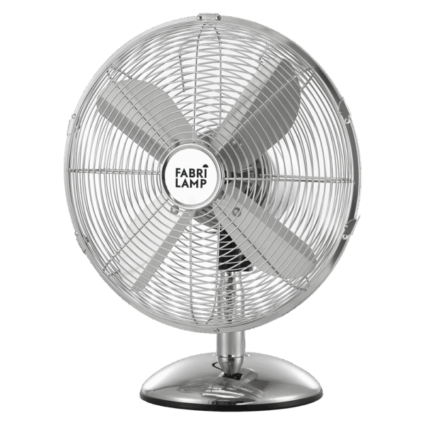 Ventilador de sobremesa vintage Pali, Cromo, 50w