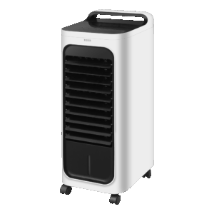 Climatizador Evaporativo Remolino, Blanco/negro, 80w, Humidificador, Acumulador de Frio 