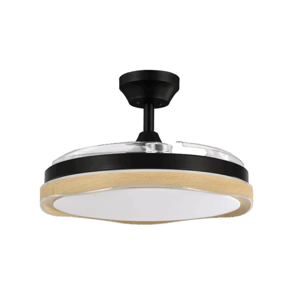 airevivo-ventilador-blondi-negro-madera-cerrado Ventilador aspas retráctiles Blondi Negro/Madera, 72w, 107cms