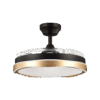 Ventilador aspas retráctiles Blondi Negro/Oro, 72w, 107cm