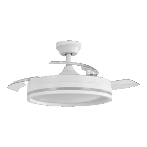 Ventilador aspas retráctiles Cerrato Blanco 59w, 107cm