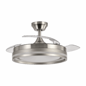 Ventilador aspas retráctiles Cerrato Níquel 59w, 107cm
