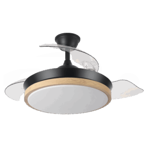 airevivo-ventilador-evros Ventilador aspas retráctiles Evros Negro/Madera, 72w, 107cms