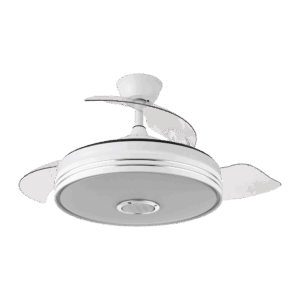 airevivo-ventilador-matanuska-bluethooth Ventilador Matanuska Blanco, aspas retráctiles, LED y Bluethooth, 72w, 108cm