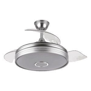 airevivo-ventilador-matanuska-bluethooth-niquel Ventilador Matanuska Níquel, aspas retráctiles, LED y Bluethooth, 72w, 108cm