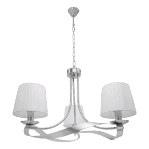 airevivo-lampara-baeza-cromo Lámpara Baeza 3xe14 Cromo Pantalla Blanca