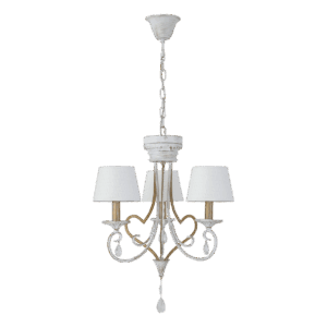 Lámpara Crasas 3xe14 Blanco/Oro