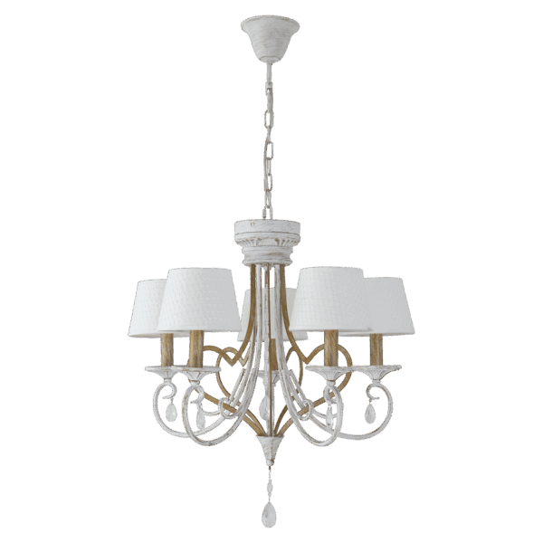 airevivo-lampara-crasas-blanco-oro-5tulipas Lámpara Crasas 5xe14 Blanco/Oro