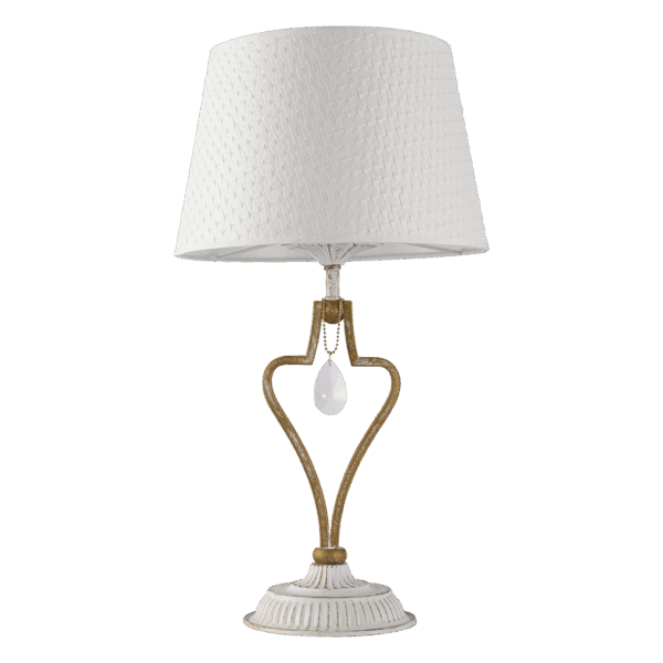 Lámpara Crasas sobremesa 1xe14 Blanco/Oro