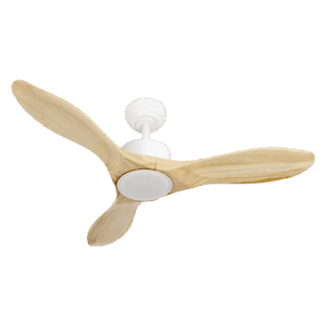 Ventilador de techo Dc Segre, Blanco/ Haya 24w, 107cm