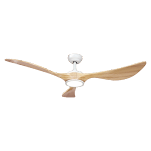 Ventilador de techo Dc Viana, Blanco/Haya 18w, 132cms