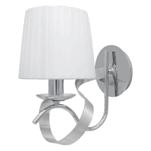 airevivo-aplique-baeza-cromo Aplique Baeza 1xe14 Cromo Pantalla Blanca