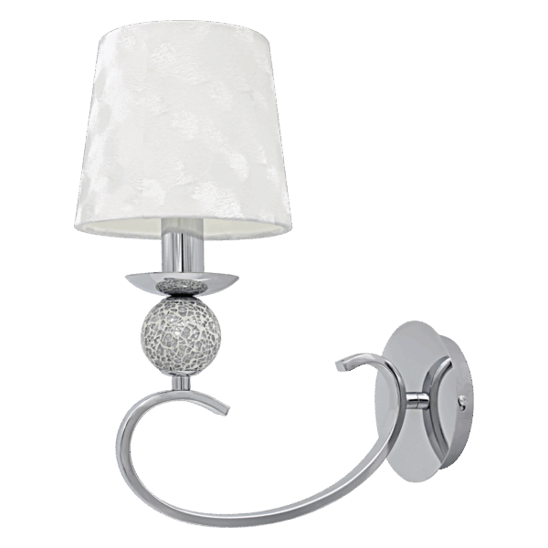 airevivo-aplique-ubeda-cromo Aplique Úbeda 1xe14 Cromo Pantalla Blanca