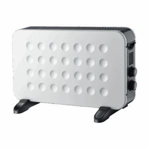 Convector Hogar 2000w, Blanco/Negro, 2 potencias, Termost. regulable