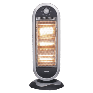 Estufa Elect. candente 1200w  Negro/plata, 3 potencias