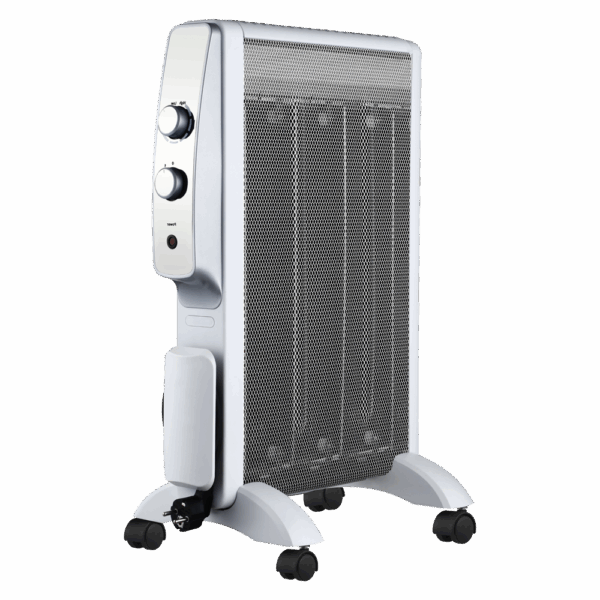 Radiador de Mica Abrigo 1500w Blanco/Plata